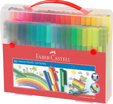 FABER-CASTELL 155579 - Filzstift Connector, im Koffer, 80-teilig, 1 Stück im Sale